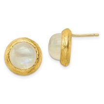 Mystic Moon Stone Stud Earring